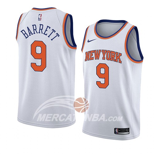 Maglia New York Knicks R.j. Barrett Statement 2019-20 Bianco